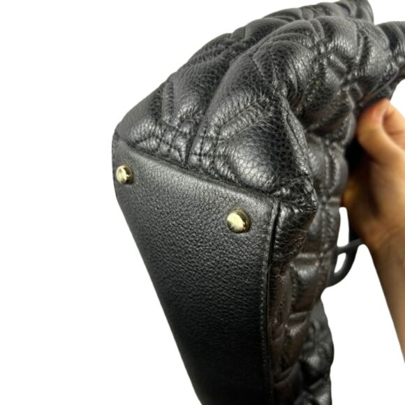 Kate Spade Elana Astor Court Quilted Black Leather Shoulder Bag - Picture 4 of 9